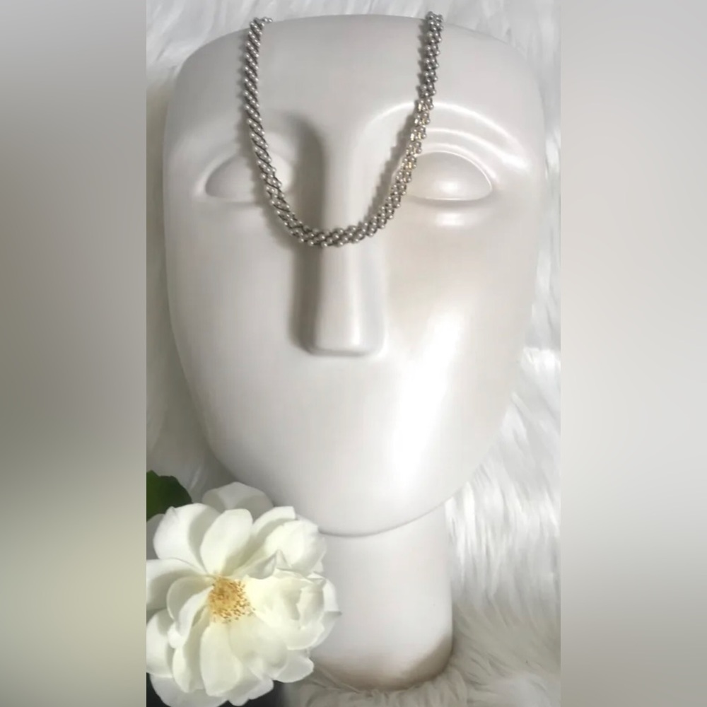 Designer made necklace • France• gold plated chain ~length:18.5”